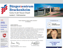 Tablet Screenshot of buergerzentrum-brackenheim.de